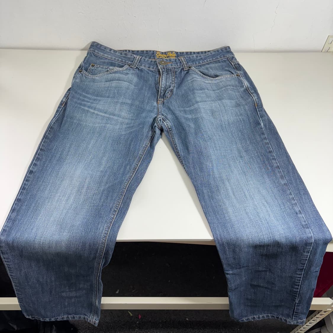M 빈폴 연청워시드 일자핏 데님팬츠 청바지 상품이미지2