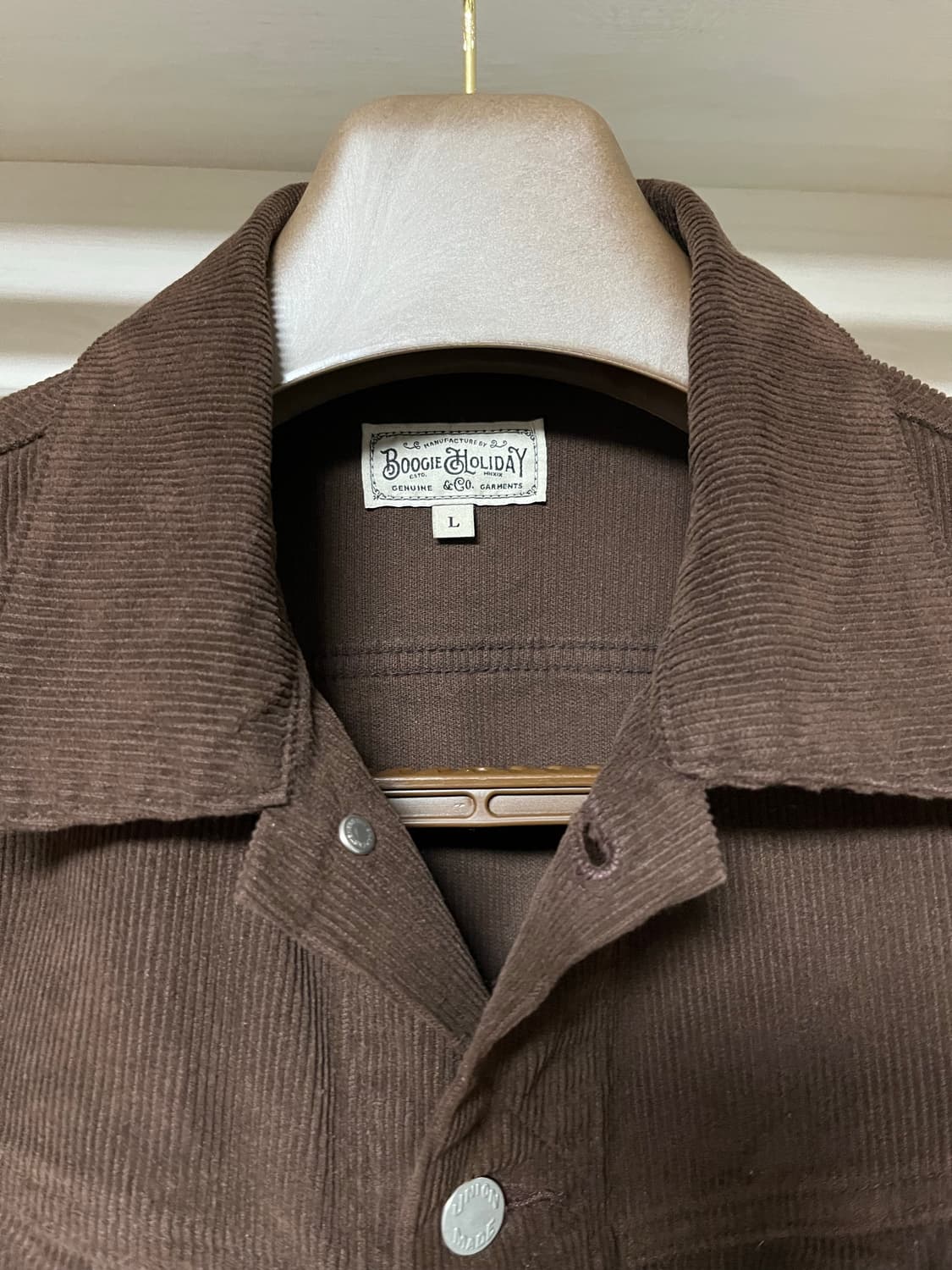 부기홀리데이 코듀로이 트러커자켓 (브라운) 상품이미지3