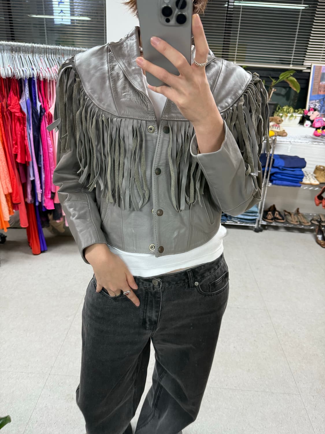 Mexico fringe jacket 프린지 가죽 자켓 상품이미지7
