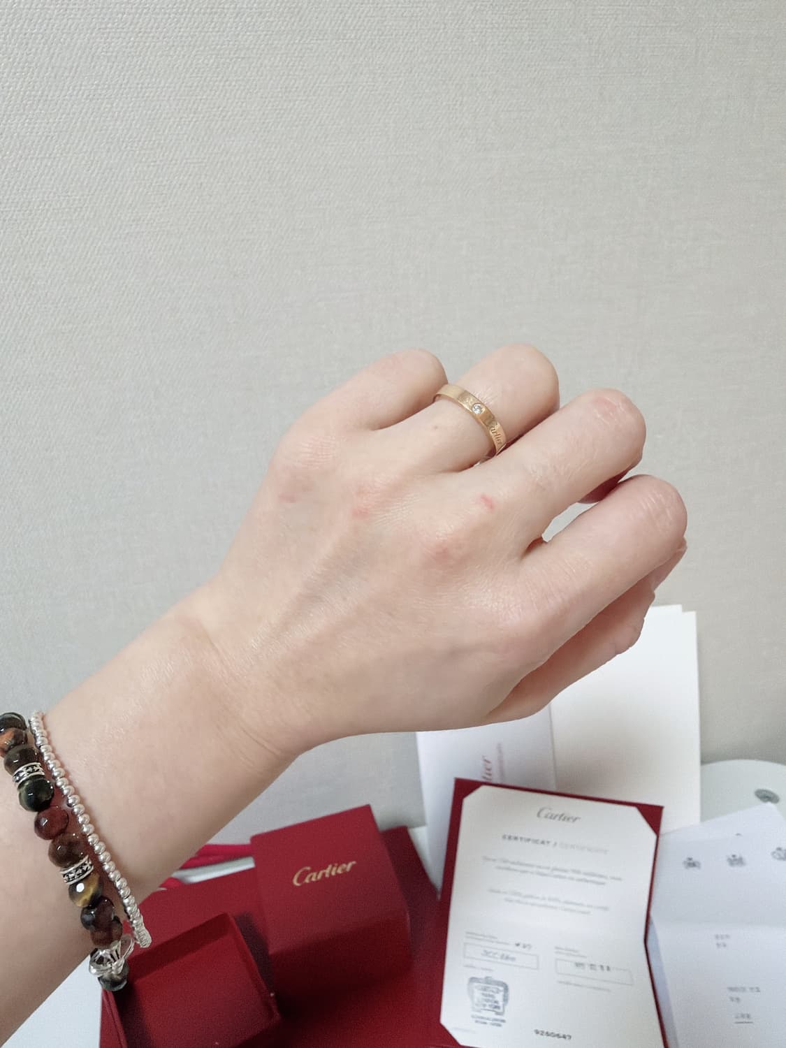 까르띠에 c드 1다이아 웨딩링 핑크골드 47호 상품이미지6