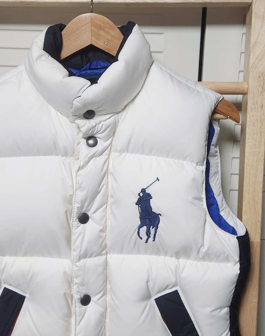 폴로 랄프로렌 빅포니 화이트 패딩 베스트 조끼 자켓 상품이미지4