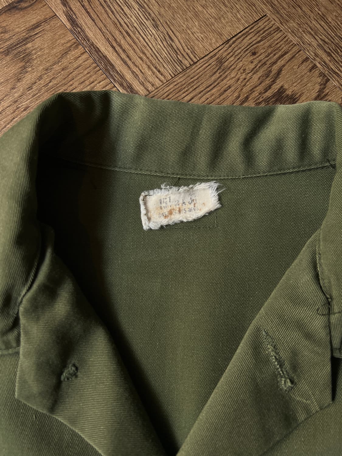 [M]70's 오리지널 U.S ARMY OG-507셔츠 상품이미지2