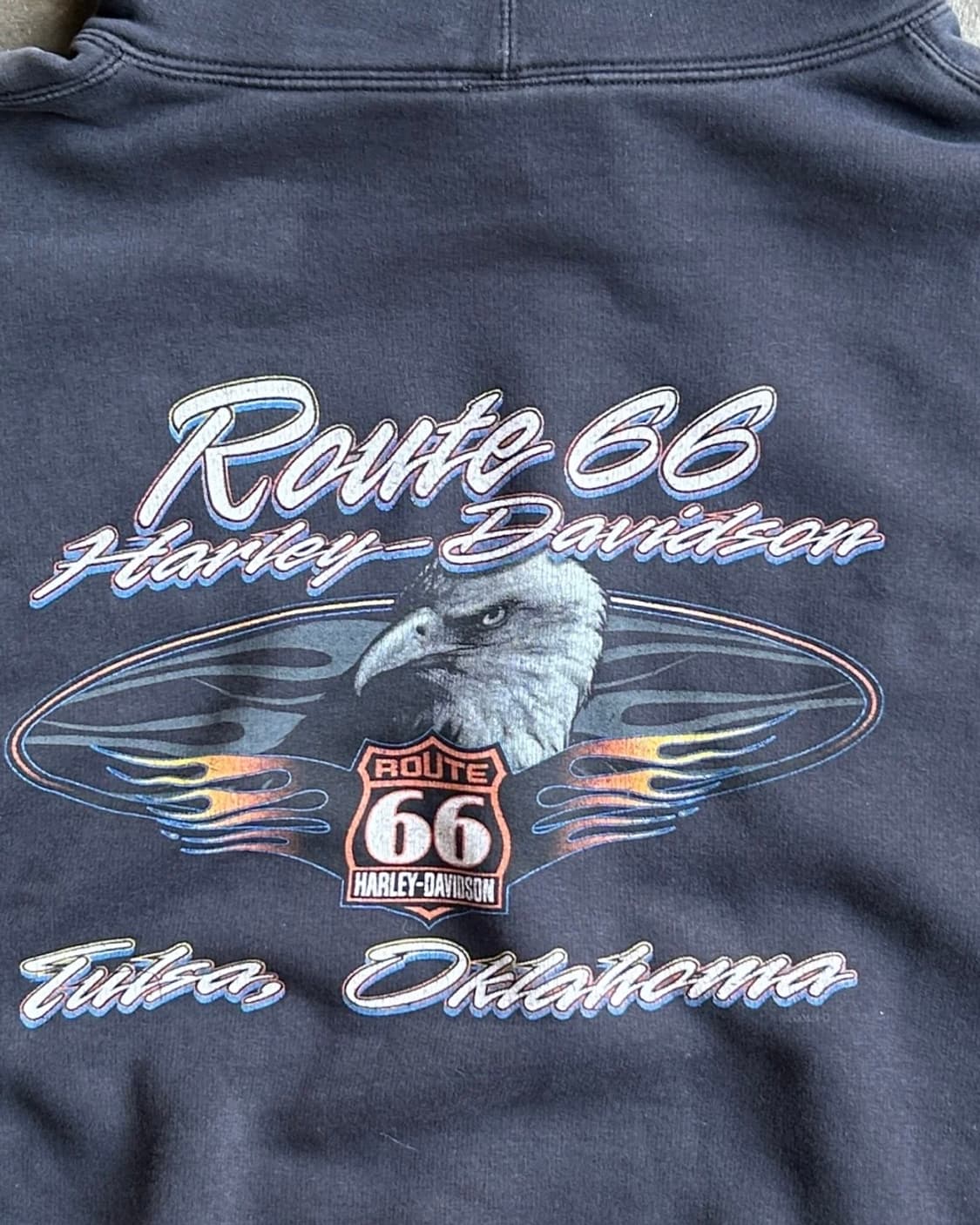 00s Vintage Harley Davidson Hoodie L 상품이미지2