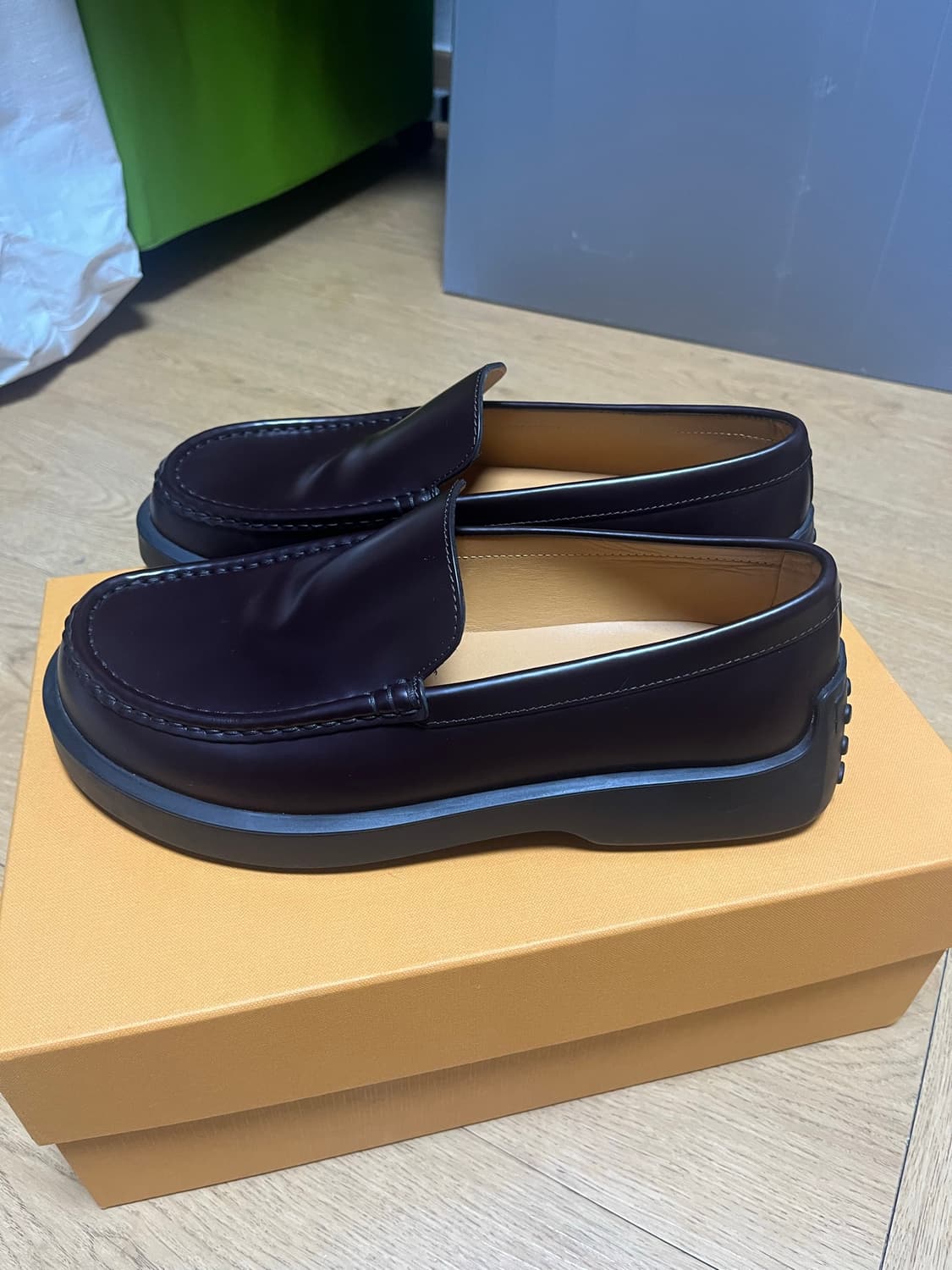Tod’s 토즈 고미노 브라운 로퍼 S급 상품이미지4