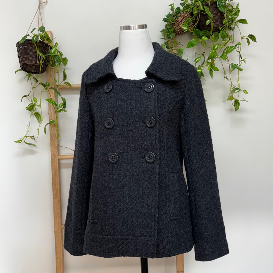 JPN/ 모리걸더블코트 더블반코트 숏코트 해린코트 해린깔 상품이미지5