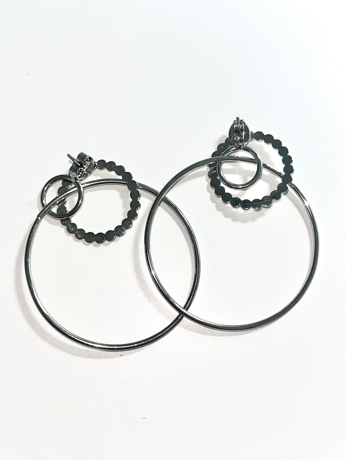 샵페어리 더블 후프 이어링 상품이미지4