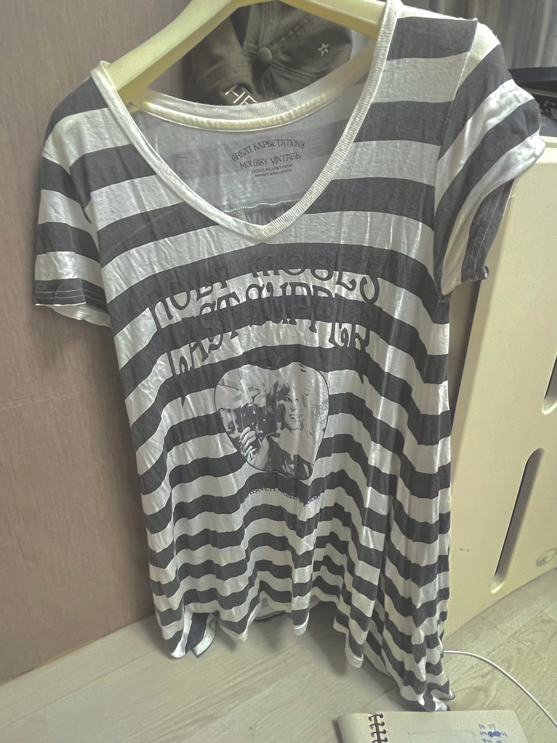 moussy 빈티지 언발란스 반팔 상품이미지3