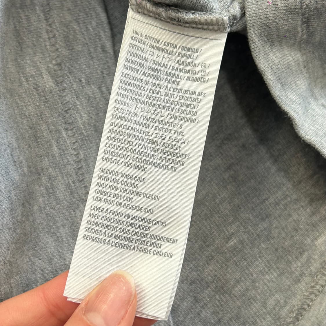 Abercrombie 아베크롬비 스펠아웃로고 그레이 맨투맨 상품이미지7