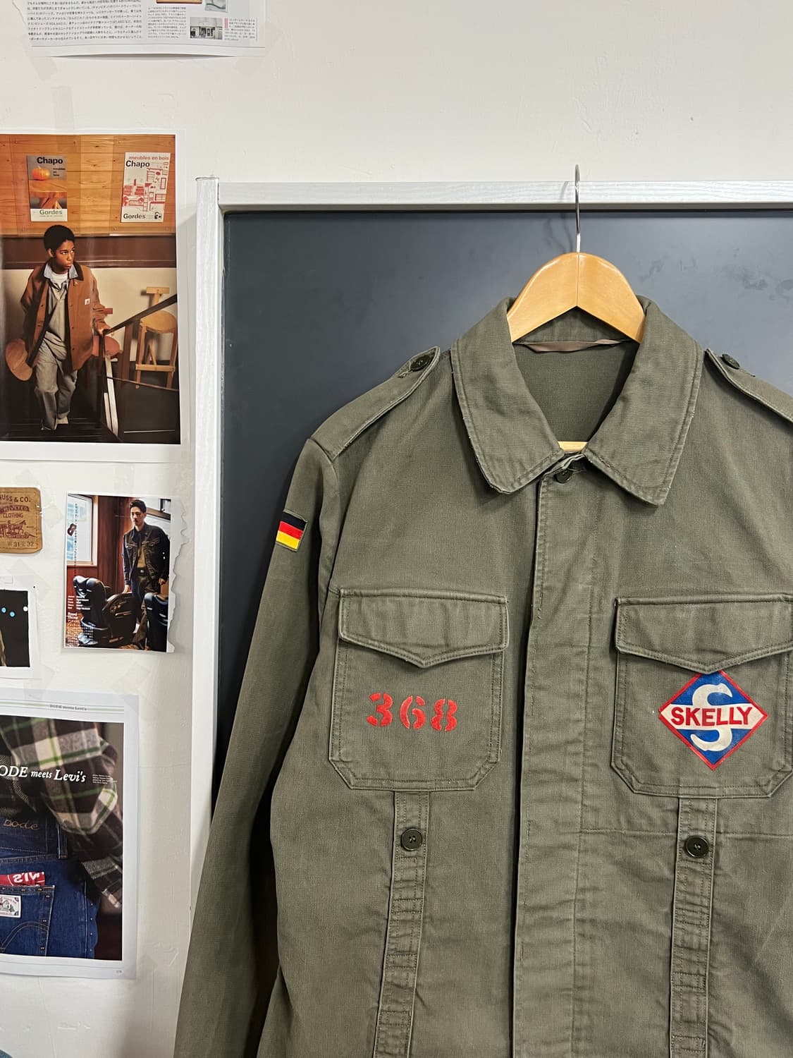 70s Military 밀리터리 독일군 오리지널 야상 셔츠 자켓 상품이미지1