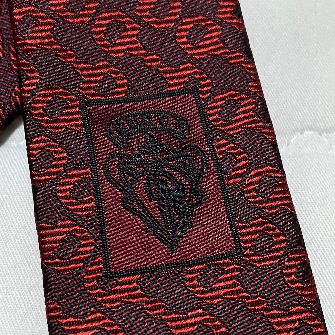 GUCCI 구찌 시그니처 홀스빗 레지멘탈 실크타이 상품이미지4