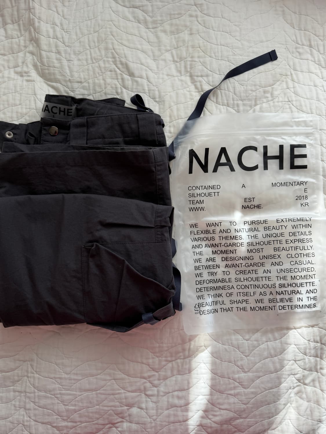 나체 스트랩 카고 팬츠 차콜 nache STRAP CARGO PANTS 상품이미지5