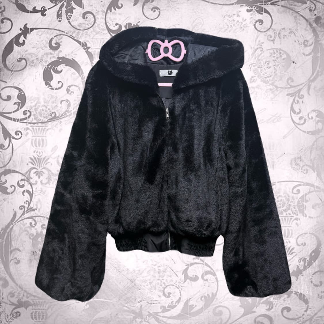 오네갸루 지뢰계 퍼후드집업 퍼자켓 상품이미지1