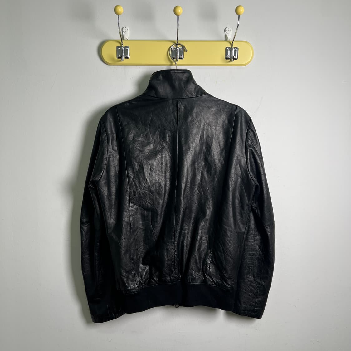 AQUELUE shama 소가죽 하이넥 봄버 자켓 40 상품이미지2