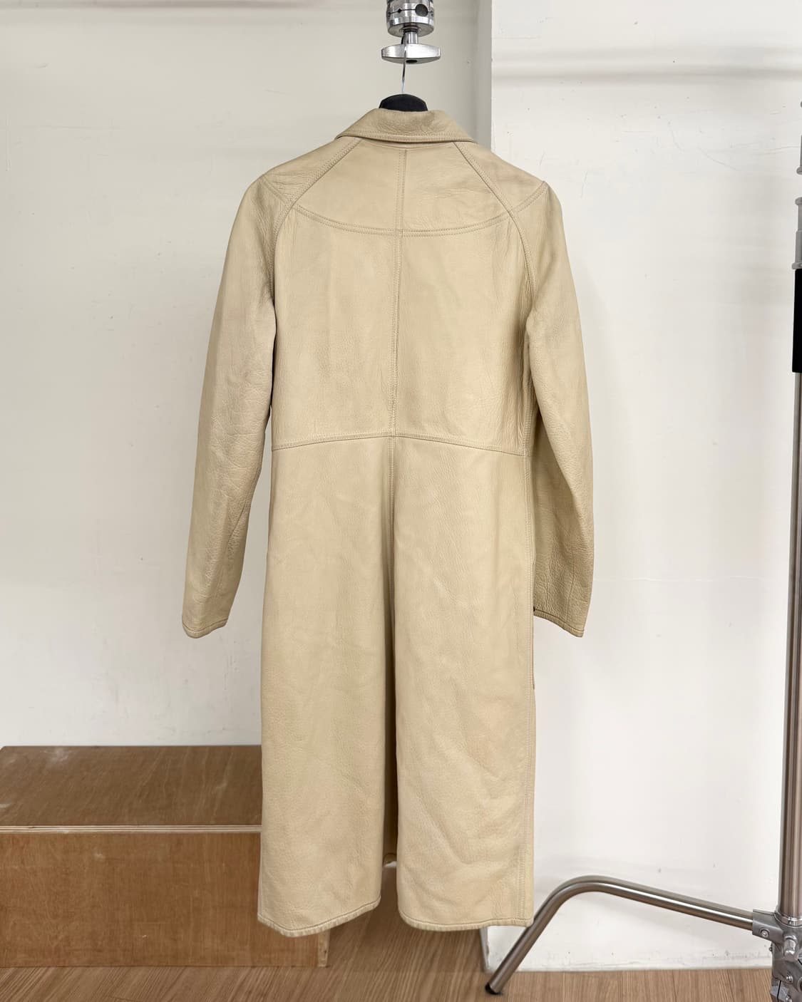 랑방 옐로우 2003fw 고트레더 롱코트 상품이미지6