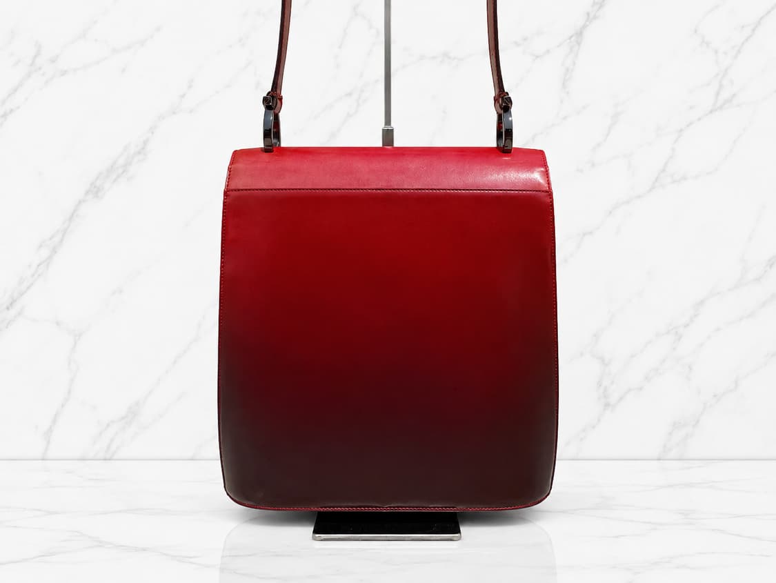 Ferragamo 2008's 페라가모 간치니 옴브레 페이턴트 레더 숄더 상품이미지2
