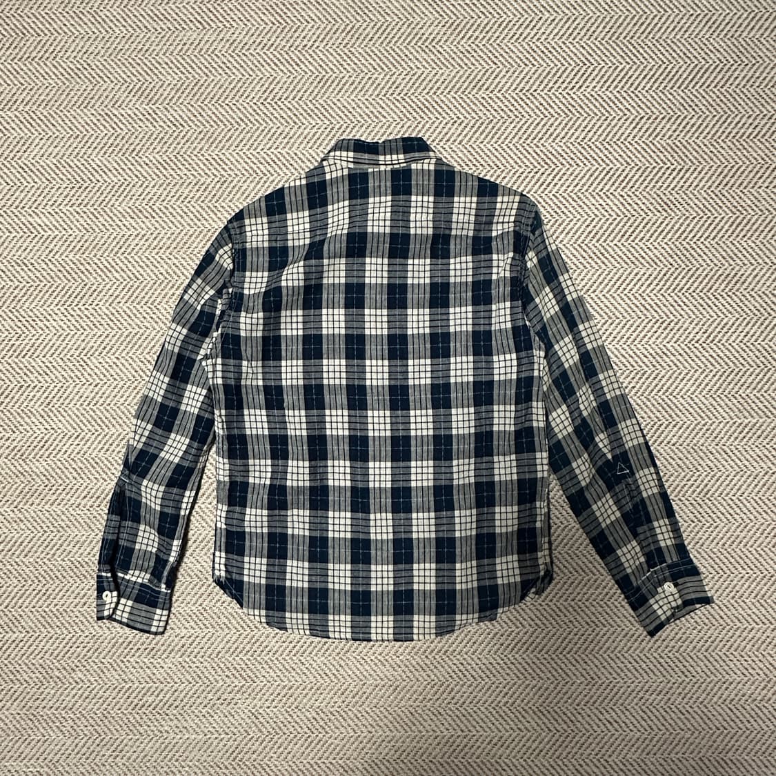 BLUE BLUE japan made indigo check shirt 상품이미지2