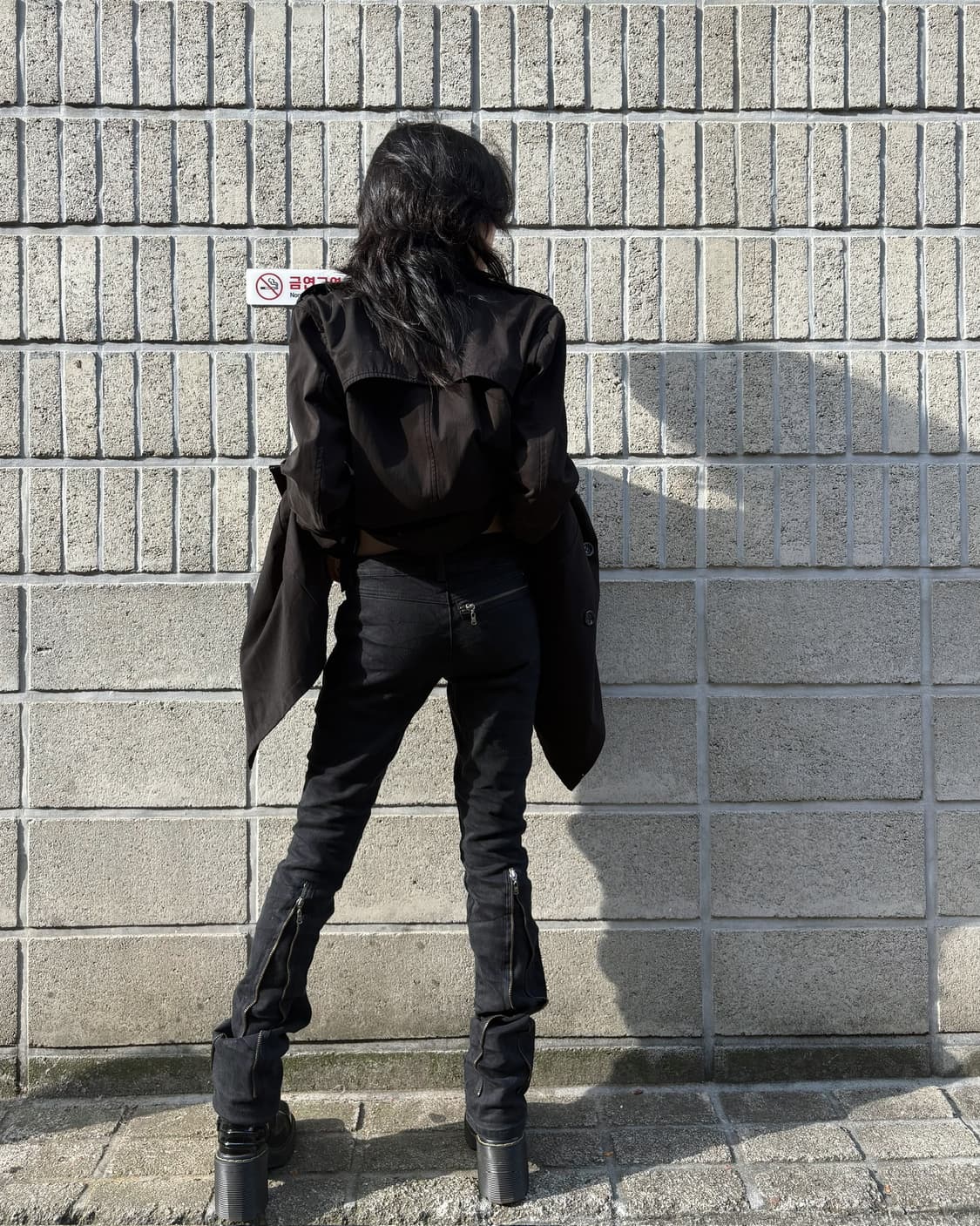 질 스튜어트 지퍼 디테일 슬림 실루엣 진 상품이미지6