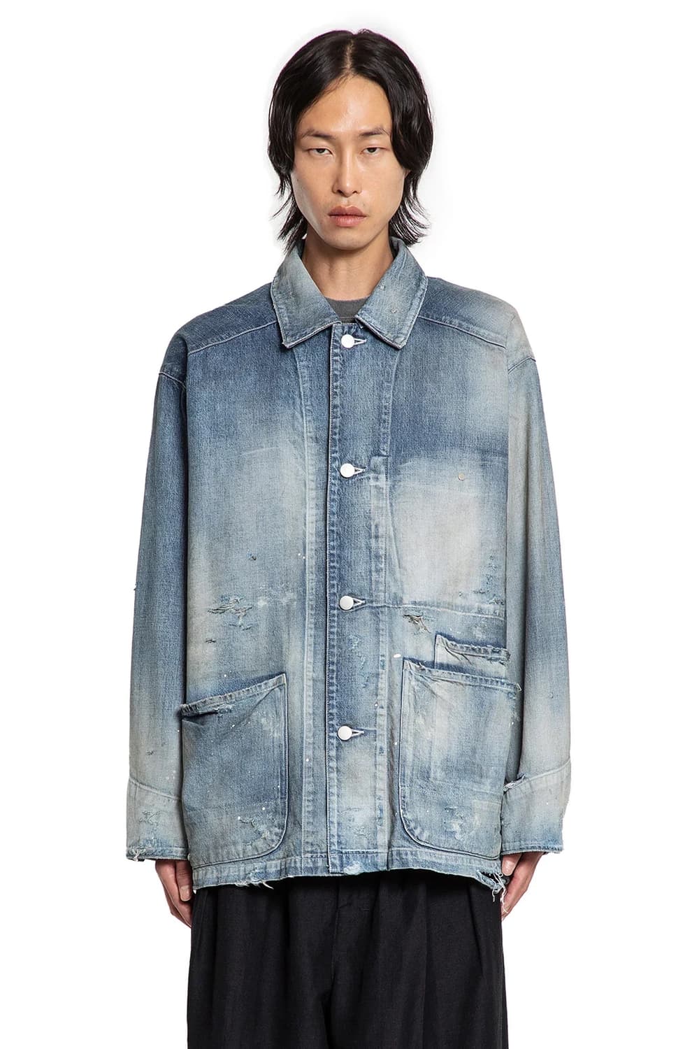 2) 안셀름 데님 커버올 인디고 상품이미지4