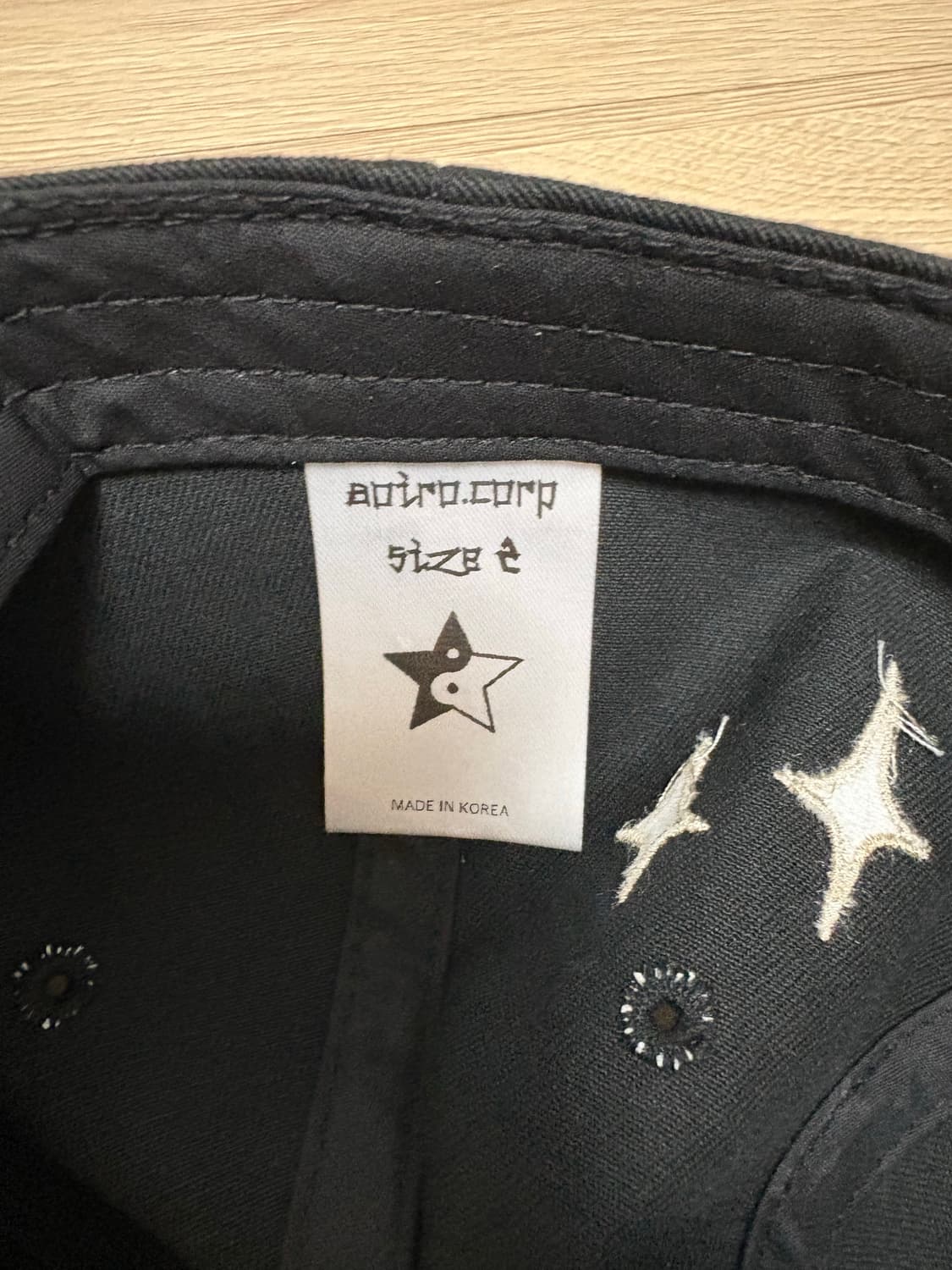 아오이로 6 패널 본 A/N 캡 블랙 상품이미지4