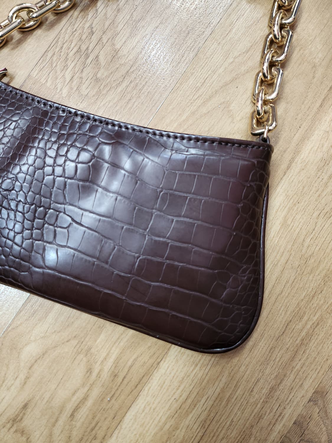 1094) 자라 ZARA 엘리게이터 걸드체인 미니백 상품이미지3