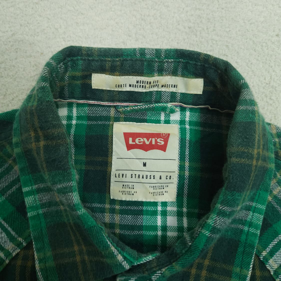 리바이스 플란넬 웨스턴 셔츠 M 상품이미지3