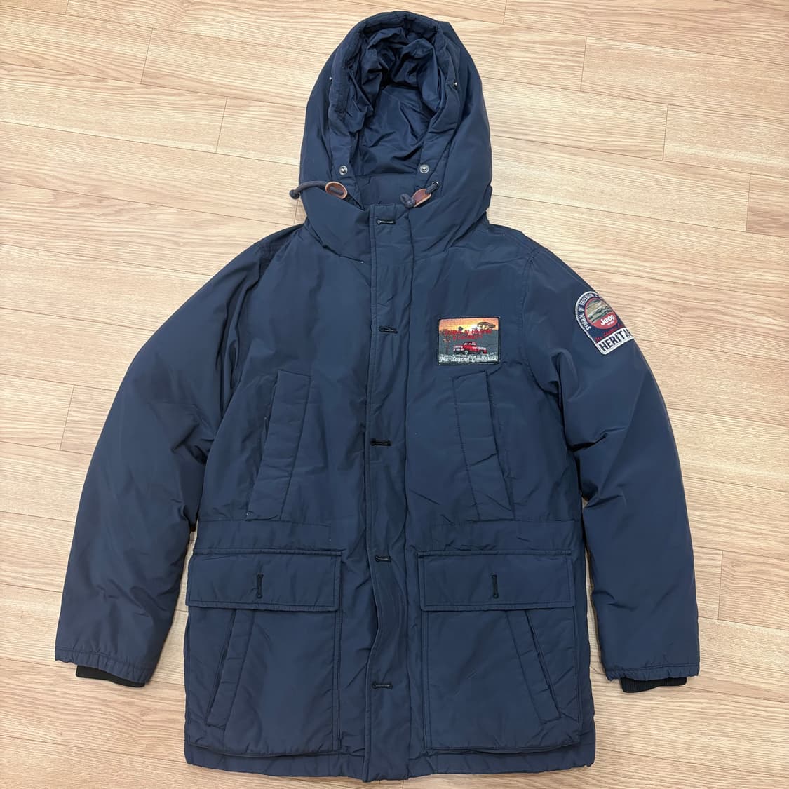 Jeep Heritage 네이비 패딩 점퍼 M 95 상품이미지1