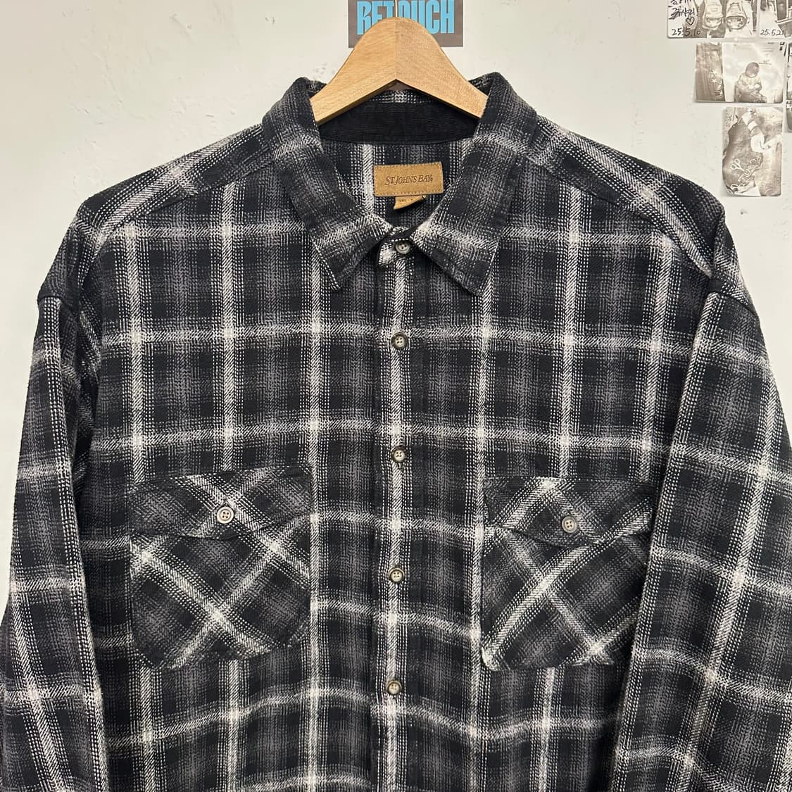 세인트존 헤비 플란넬 체크셔츠 상품이미지2