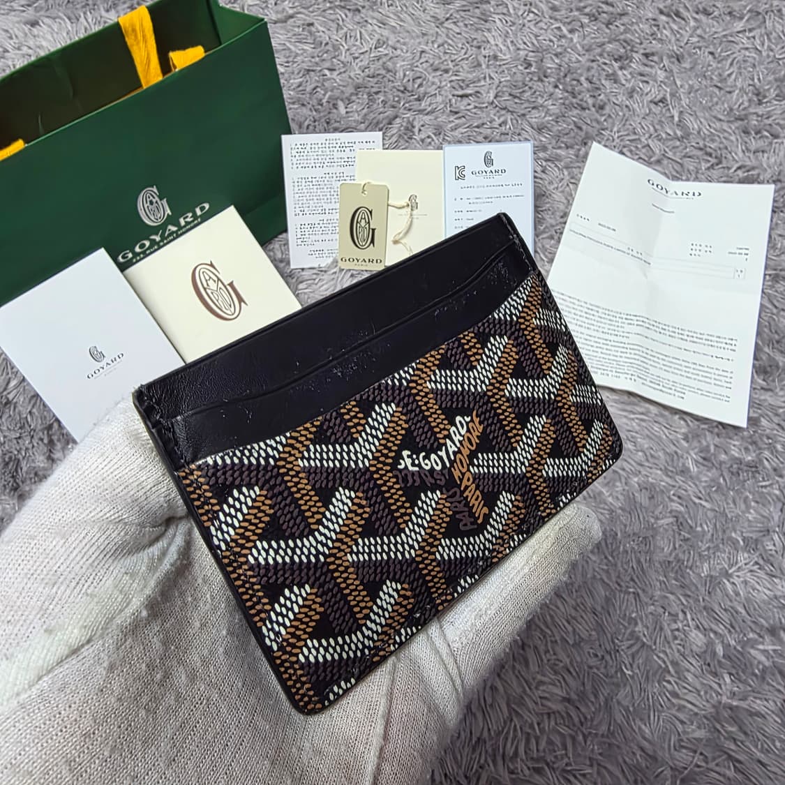 {클로젯}[풀구성+인보이스]고야드 생쉴피스 블랙 카드지갑 상품이미지3