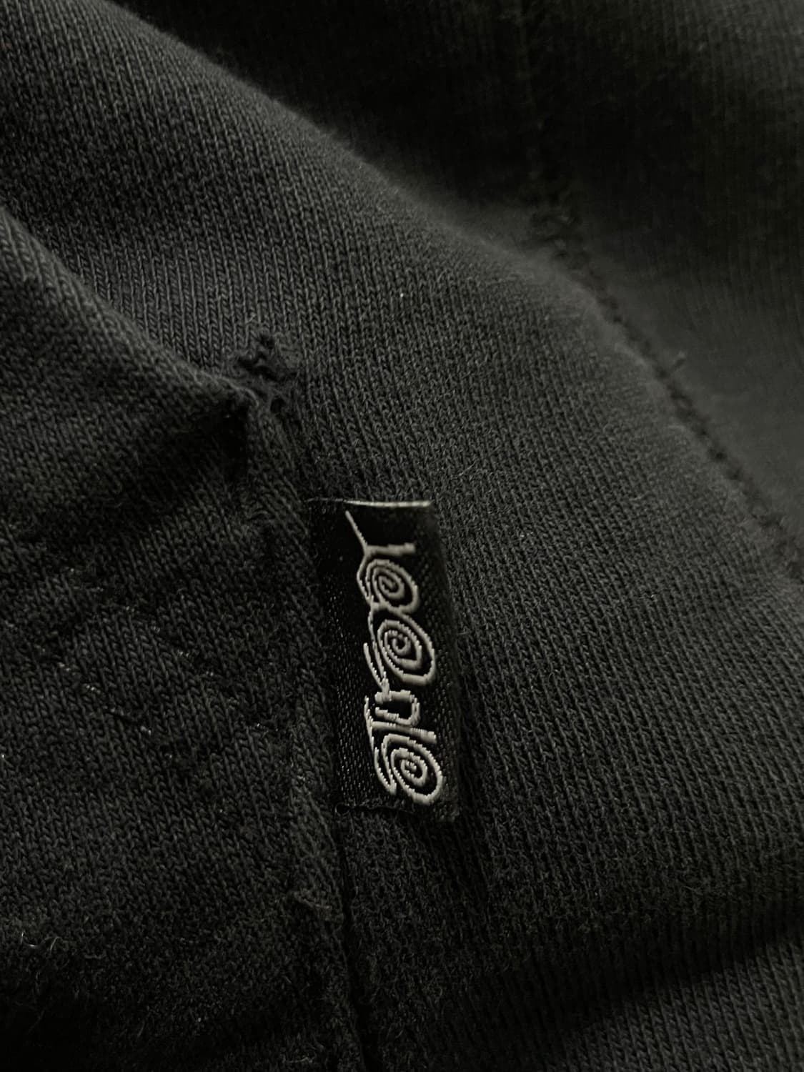 스투시 스탁 자수로고 베이직 블랙 후드집업 (단종모델 S급) 상품이미지4