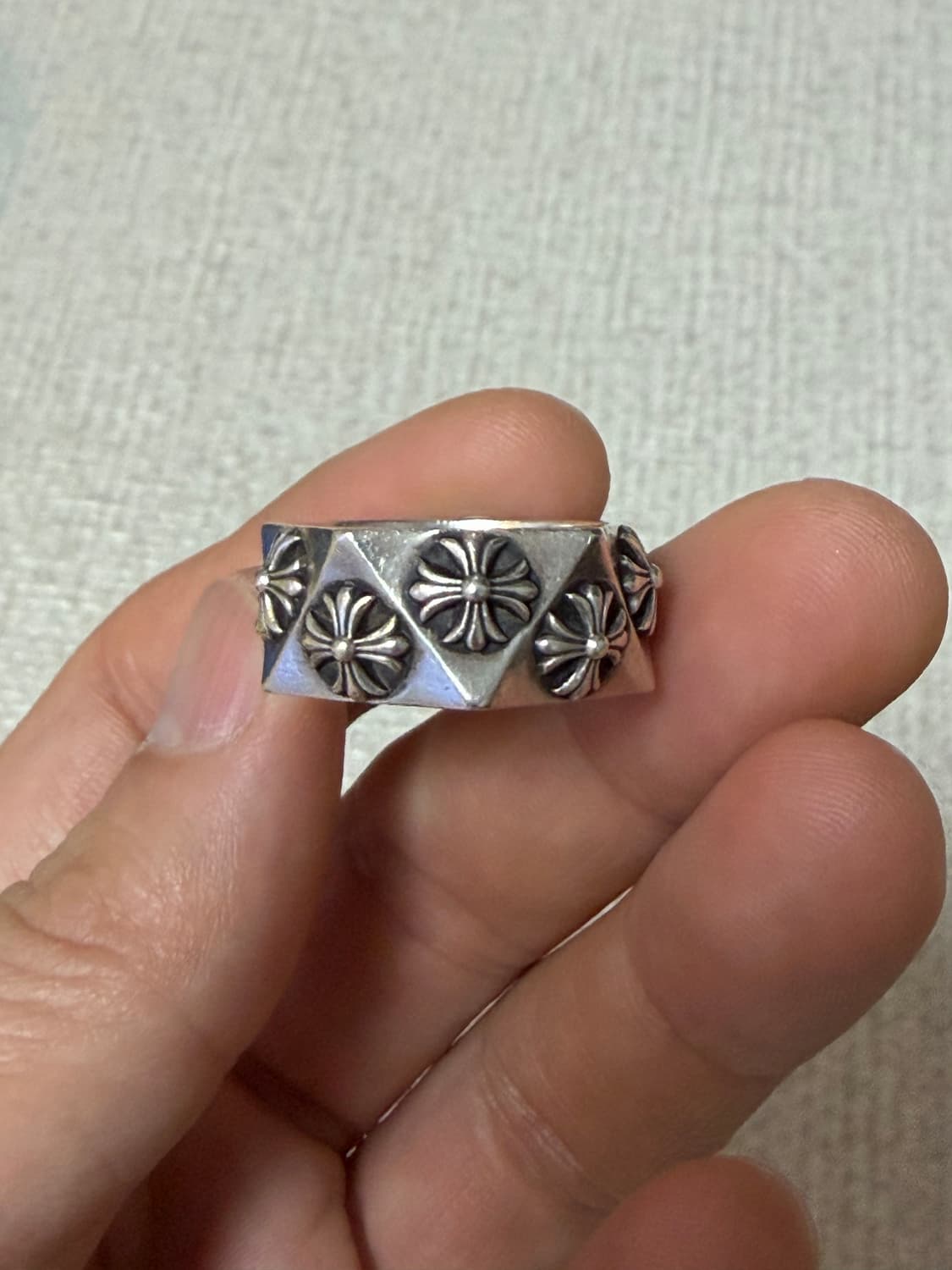 [US10.5, 한국 23호] 크롬하츠 펜타곤 플러스링  상품이미지1