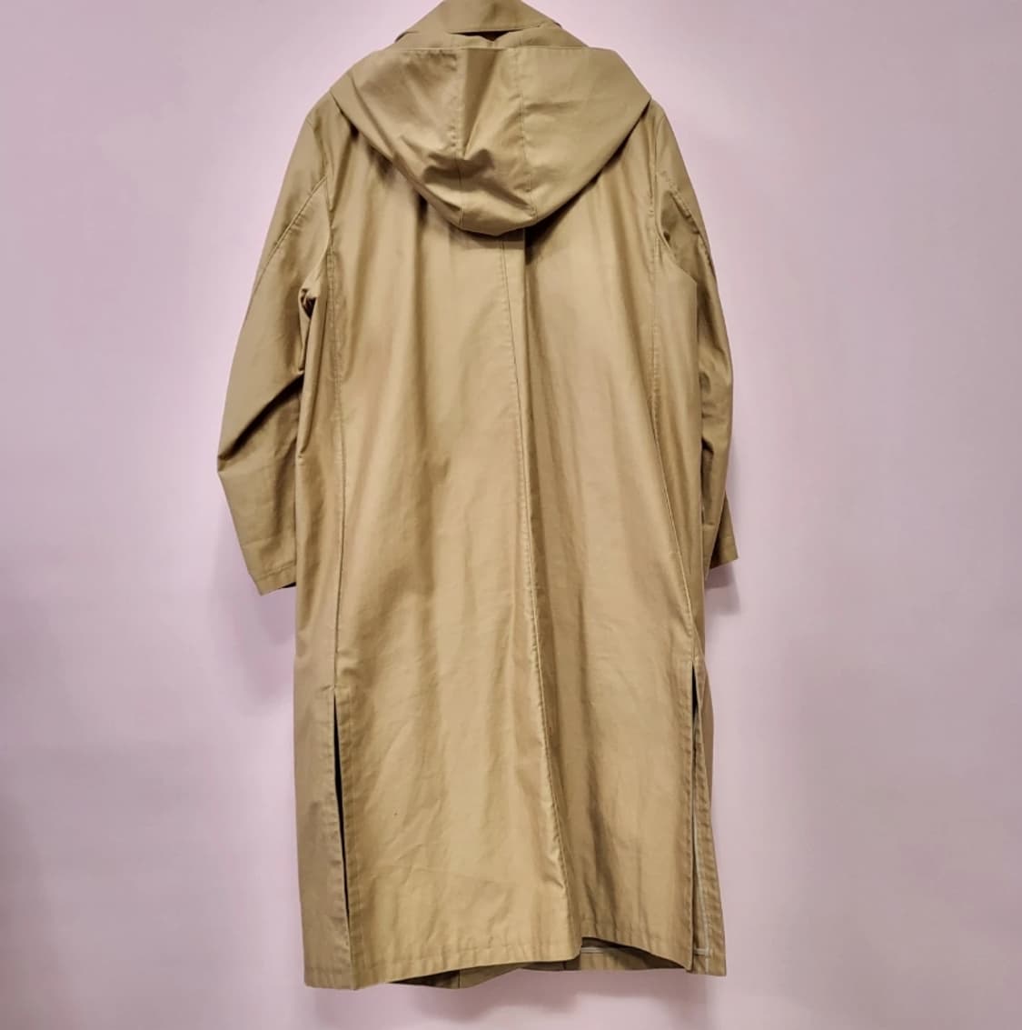 시스템 후드 롱 코트 55 오버핏 상품이미지3