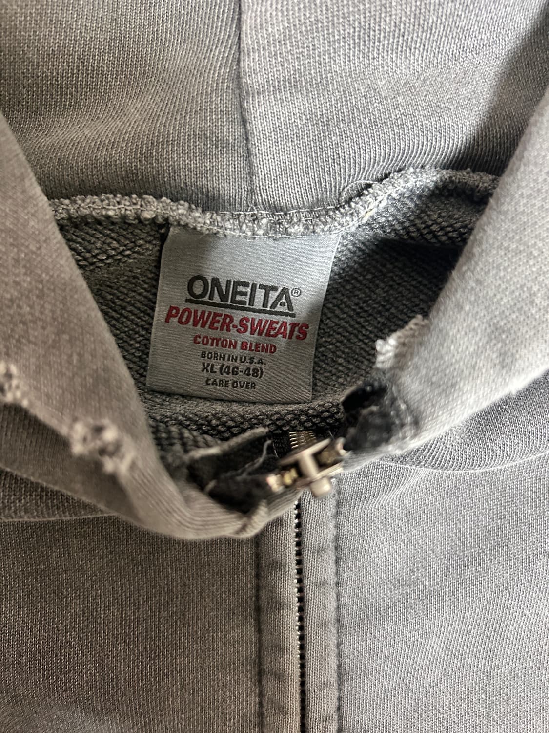 소버 굿즈 레플리카 시리즈 풀집 후디 페이드블랙 상품이미지3