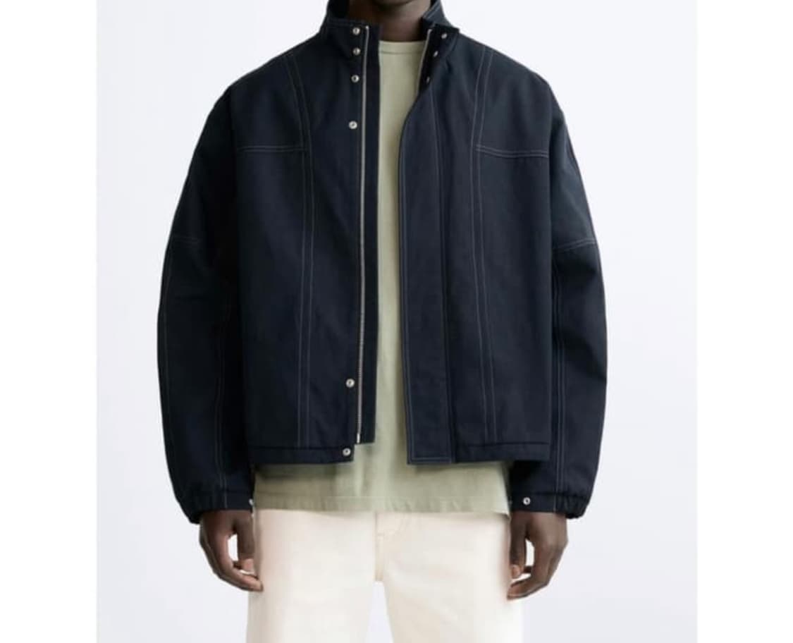 자라 콘트라스트 스티치 자켓 L 상품이미지1