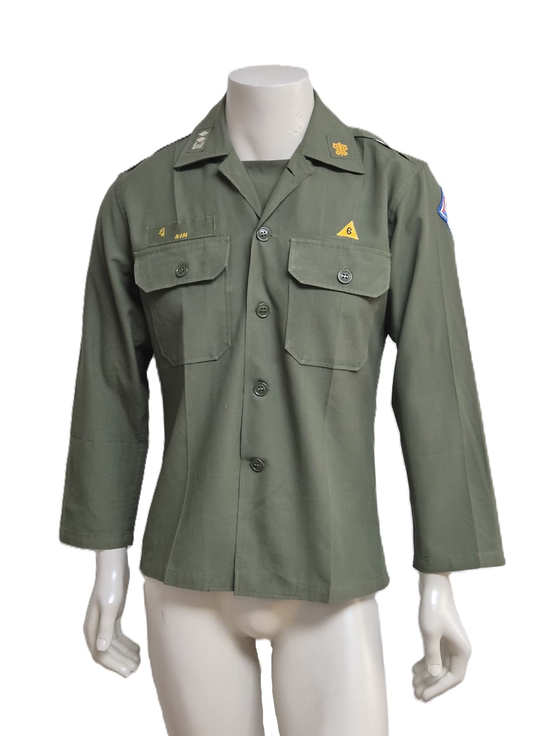 육군 구형 2기갑여단 기갑 중위 민무늬 전투복 상의 자켓 (M) 상품이미지1