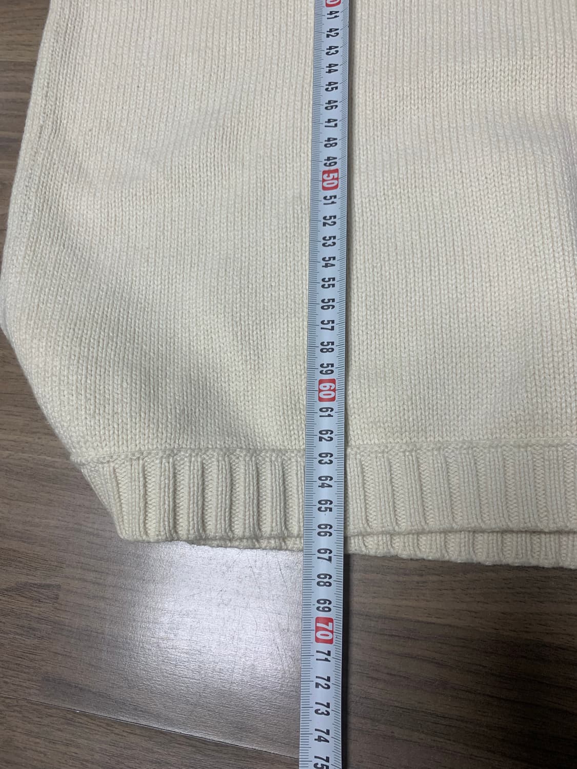 폴로성조기 니트,아이보리,L 상품이미지9