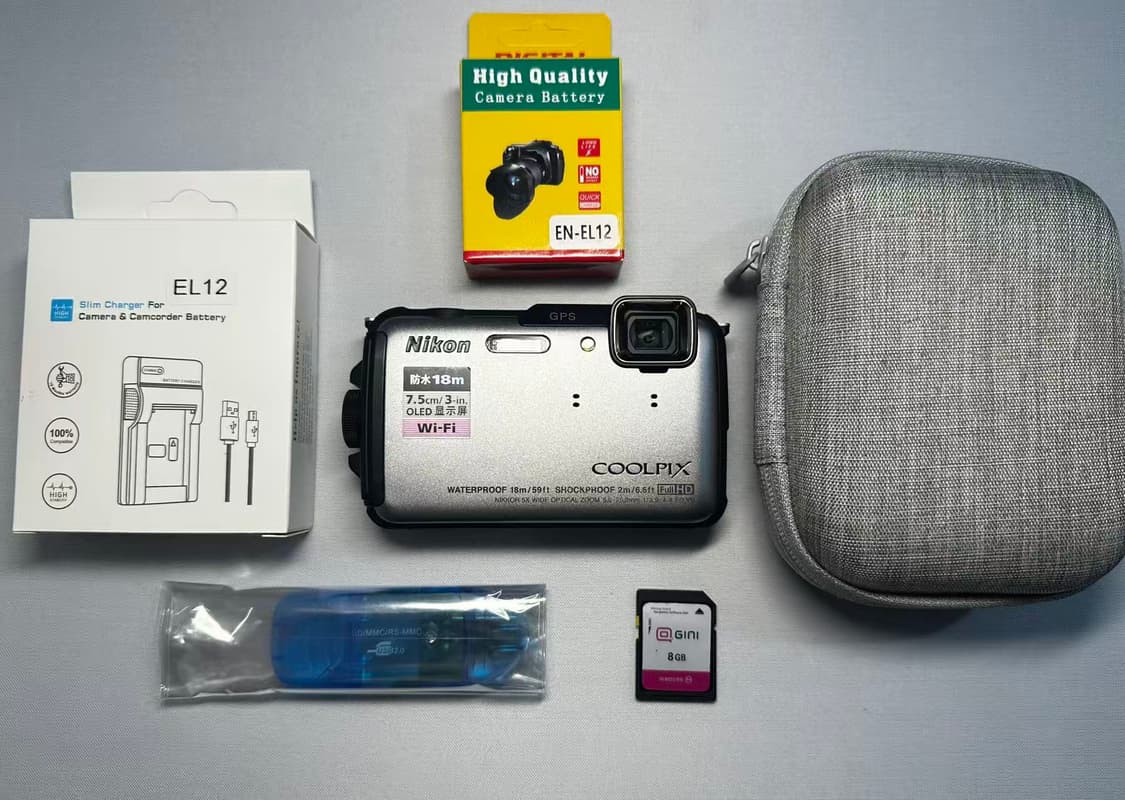 니콘 쿨픽스aw110(aw100) 은색 디카 상품이미지9