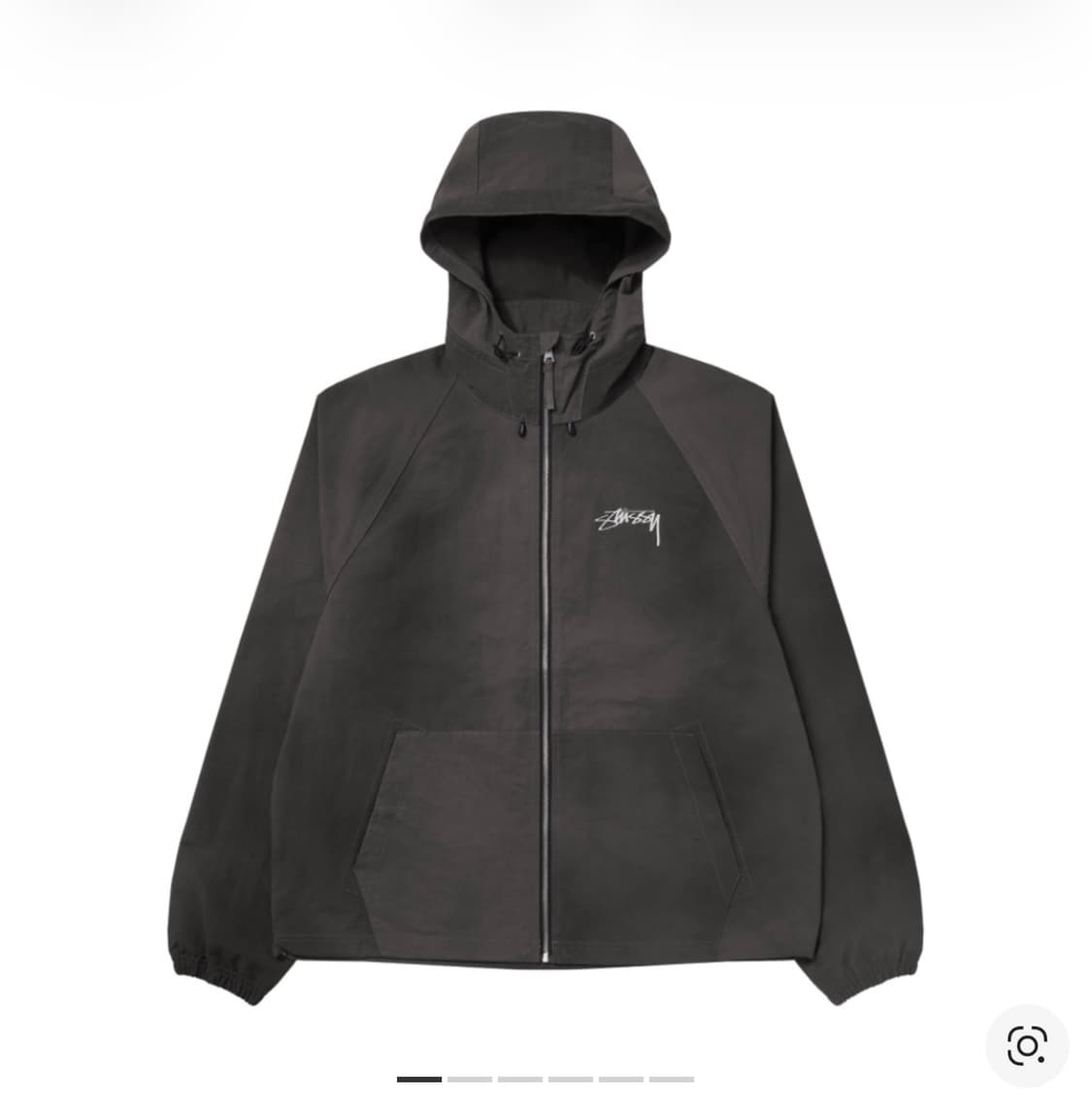 [L] 스투시 웨이브 다이 비치 쉘 자켓 블랙 상품이미지1