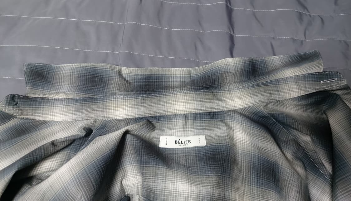 벨리에 치코셔츠 멀티그레이 M 상품이미지3