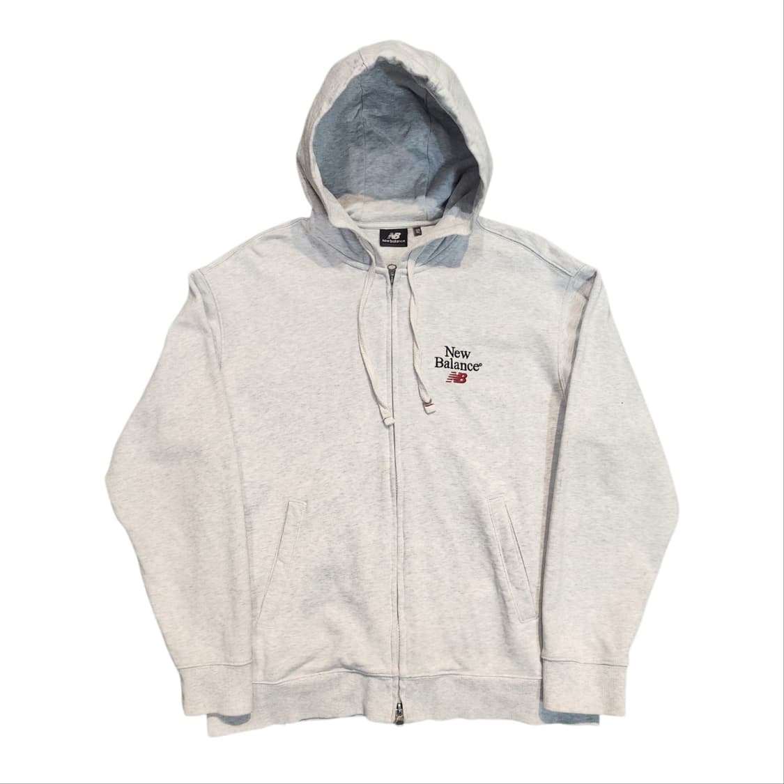 뉴발란스 오리지날 로고 후드집업 그레이 (XL) 상품이미지1