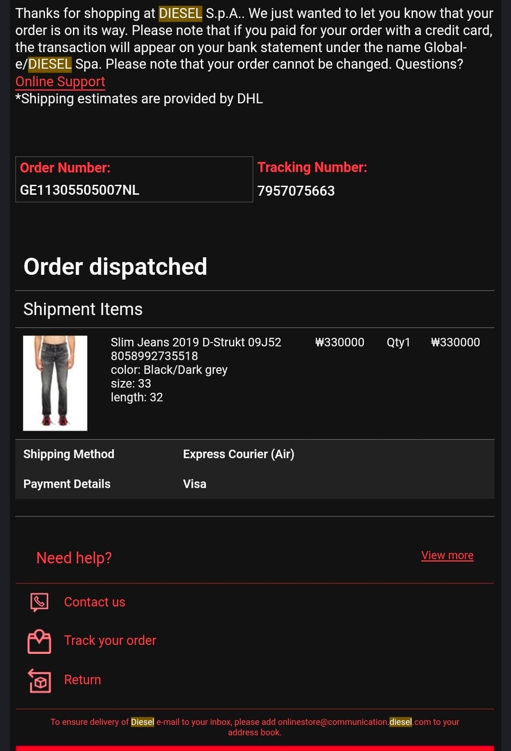 Diesel 디젤 2019 d-strukt 09j52 33/32 상품이미지7