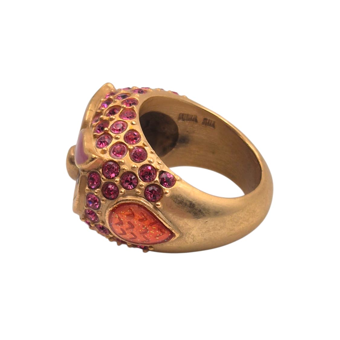 08s 안나수이 라인 스톤 파베 부엉이 반지 상품이미지3