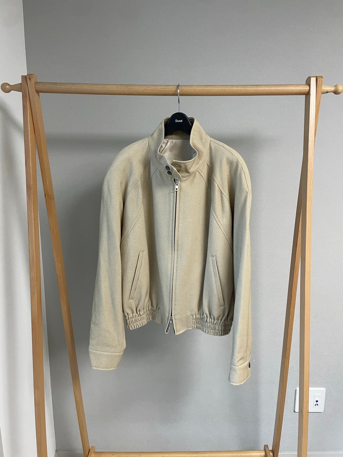 엘무드 슬래시 울 코튼 해링턴 자켓 베이지 상품이미지1