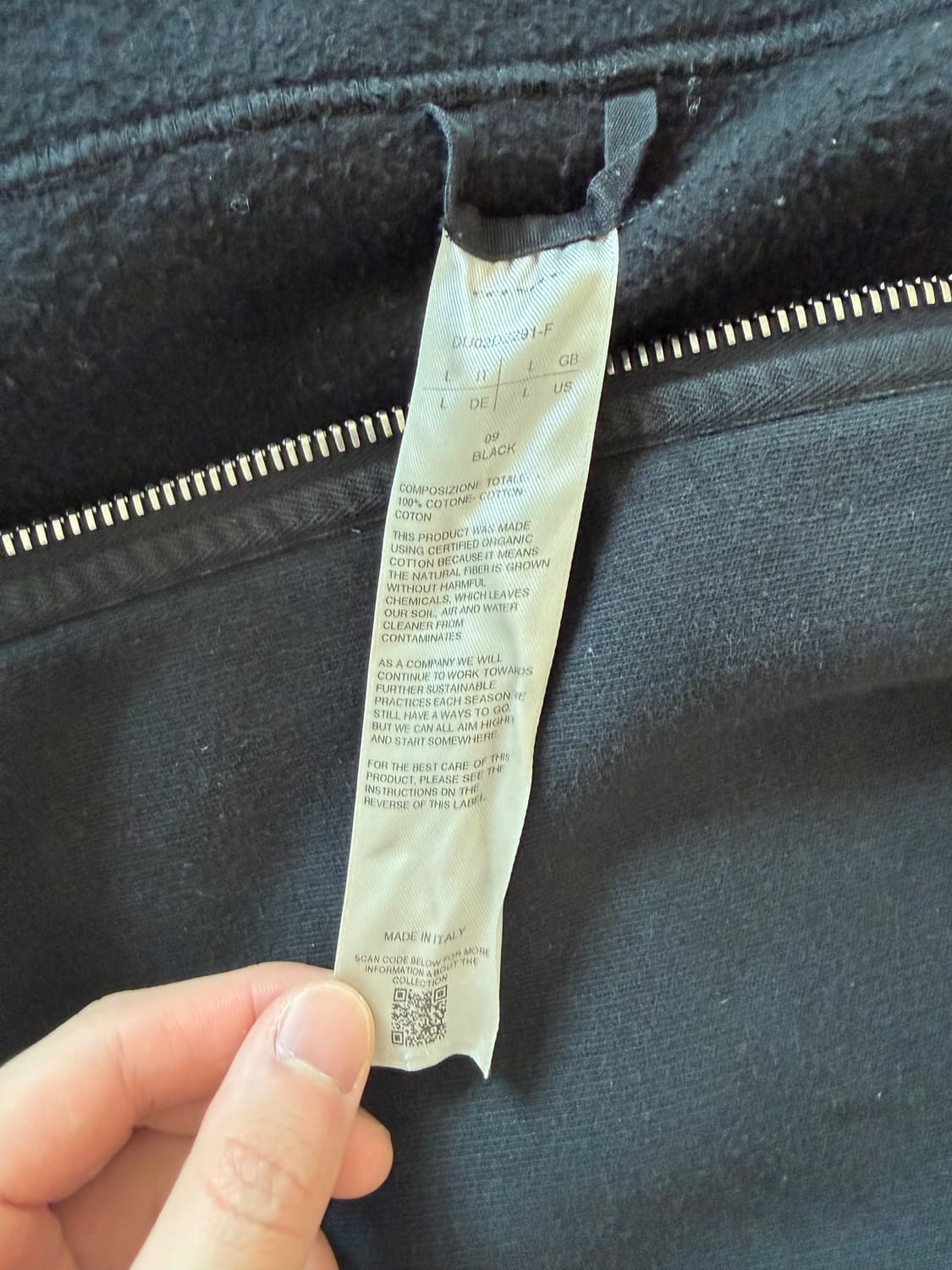 24fw 릭 오웬스 다크쉐도우 드로스트링 코튼 김프 후드 집업 상품이미지3