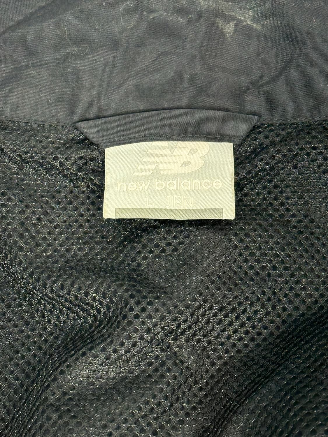 뉴발란스 블랙 화이트 로고 바람막이 자켓 L 상품이미지7