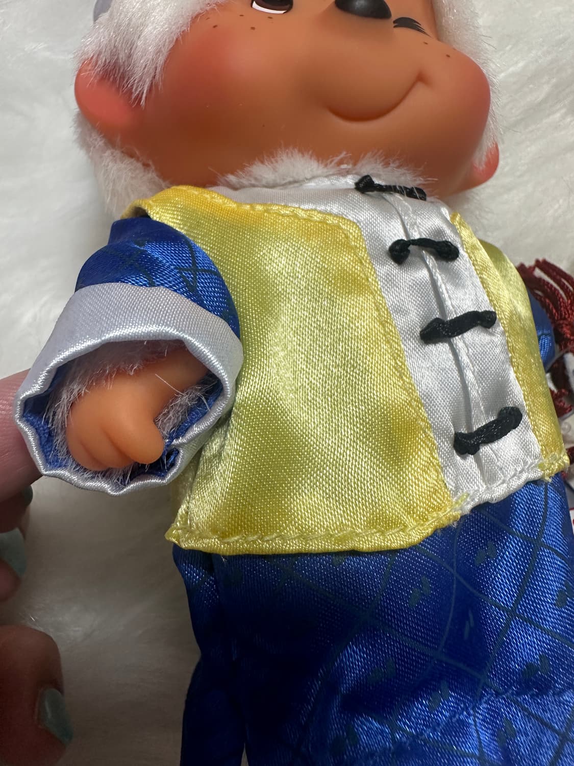 몬치치 윙크 부채도사 화이트 인형 상품이미지6