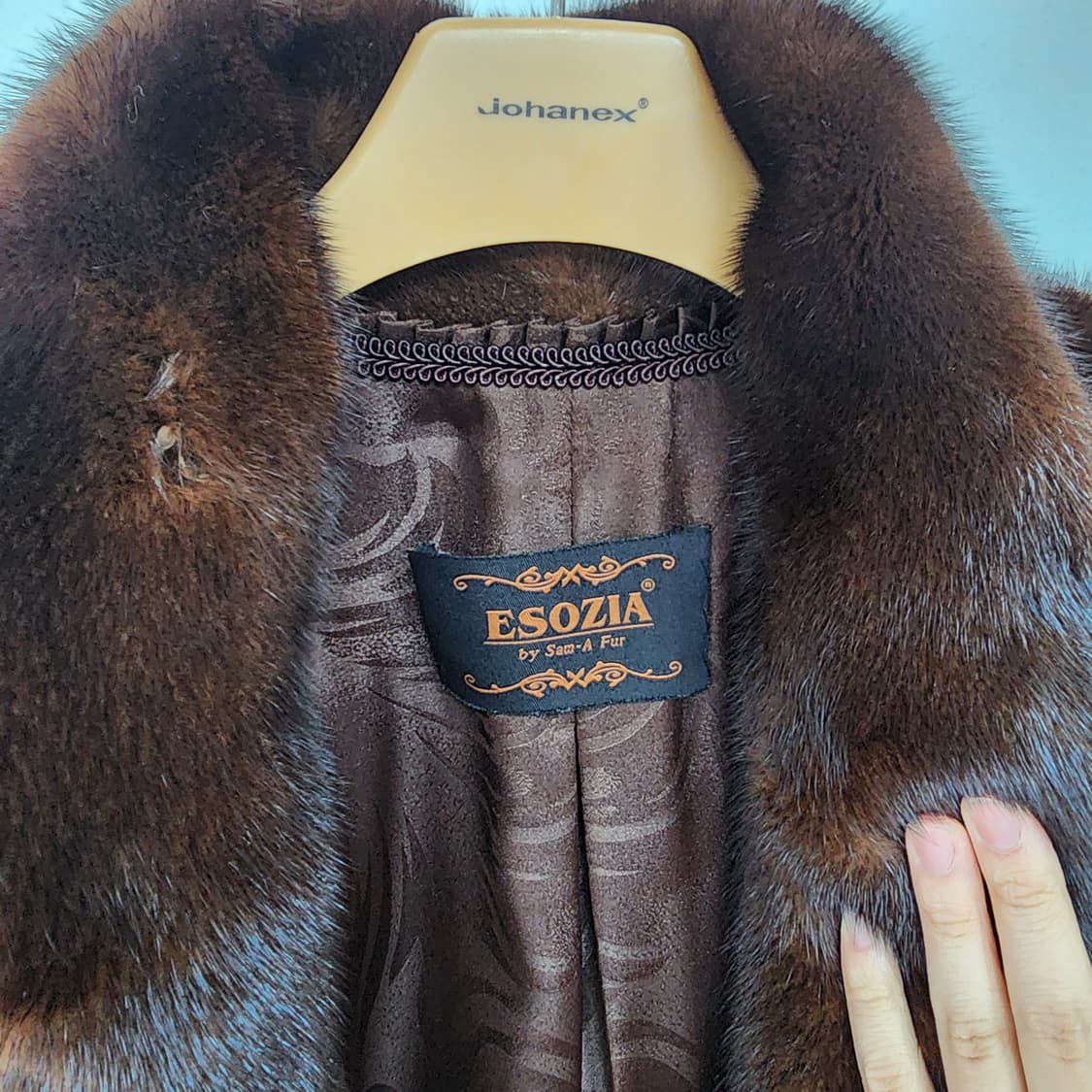 ESOZIA by 상아 사가 밍크 코트 상품이미지2