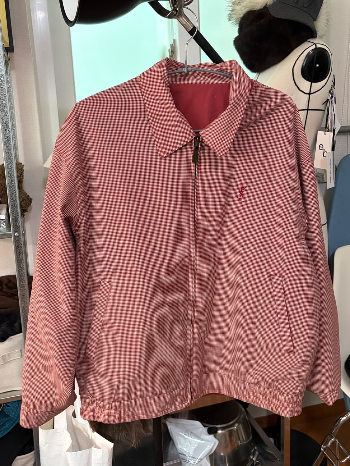 생로랑 리버시블 블루종 자켓 상품이미지6