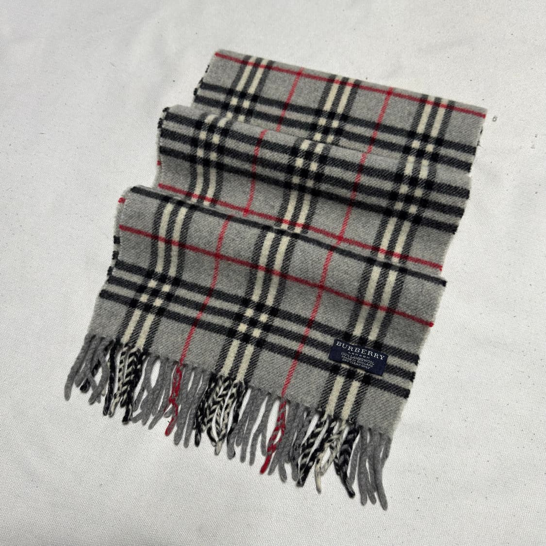 버버리 그레이 노바체크 램스울 머플러 상품이미지1
