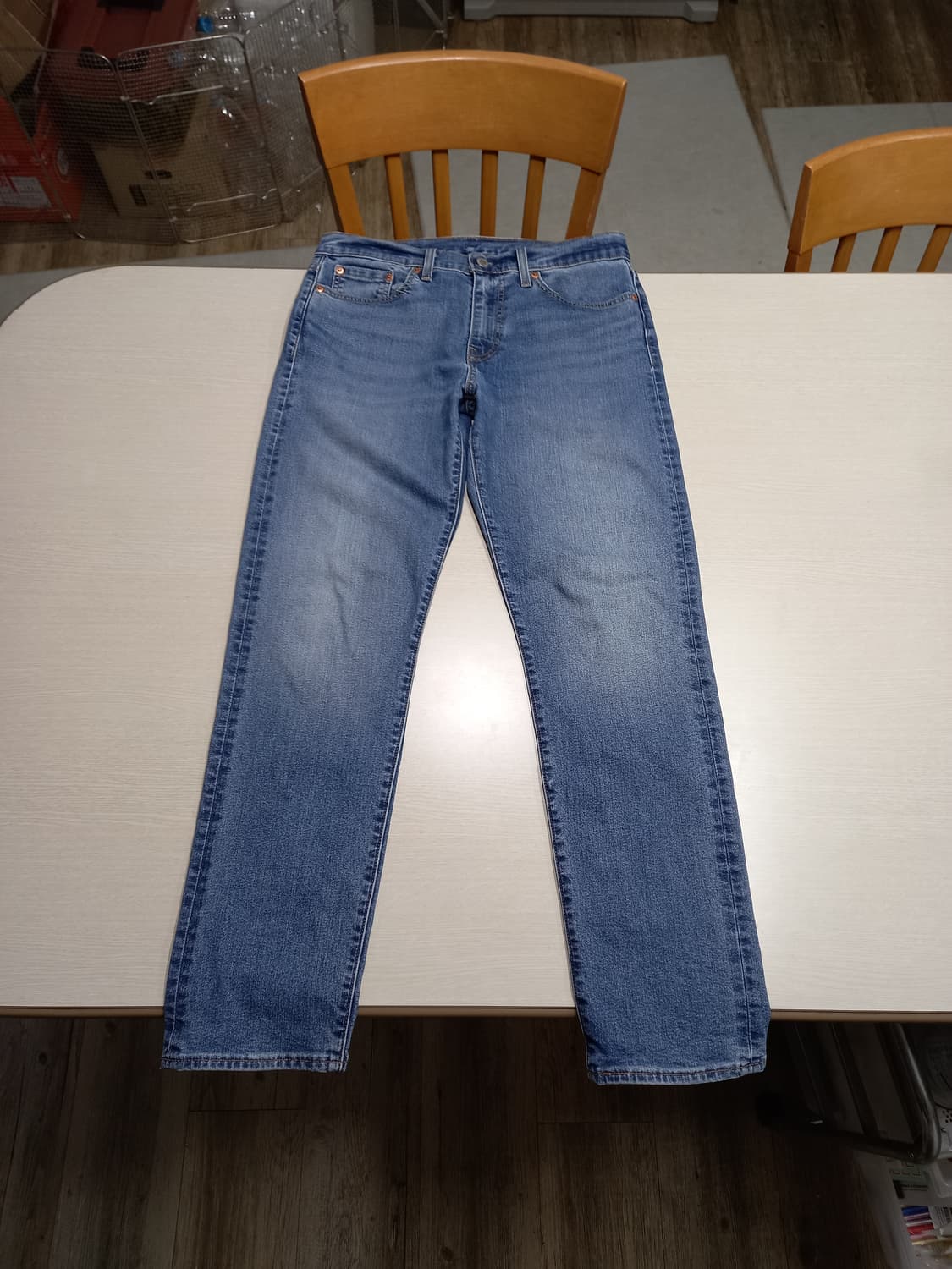 30 빅E리바이스502 약기모 워싱 스판 슬림일자진 30-181 상품이미지1