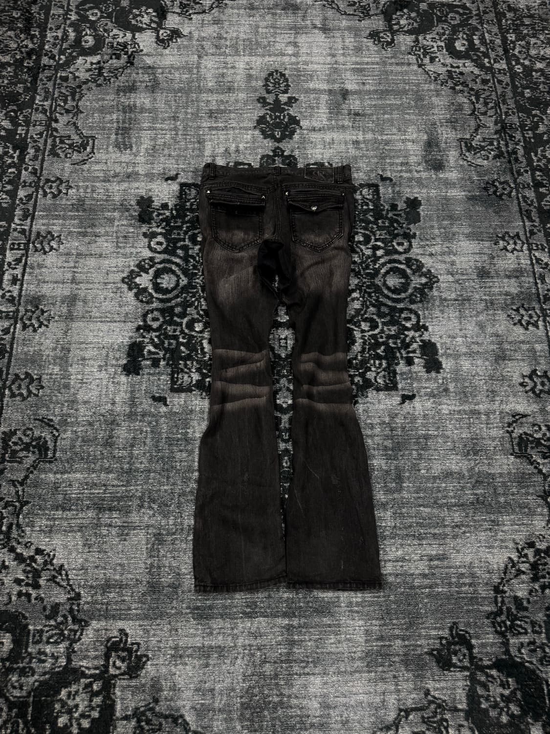 Growth in the attic 00s washing denim pa 상품이미지7